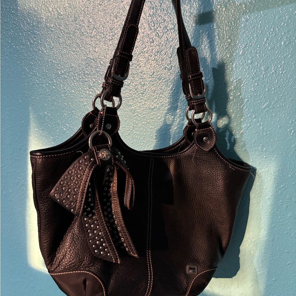 The Sak Black Shoulder Bag with Slouchy Design
